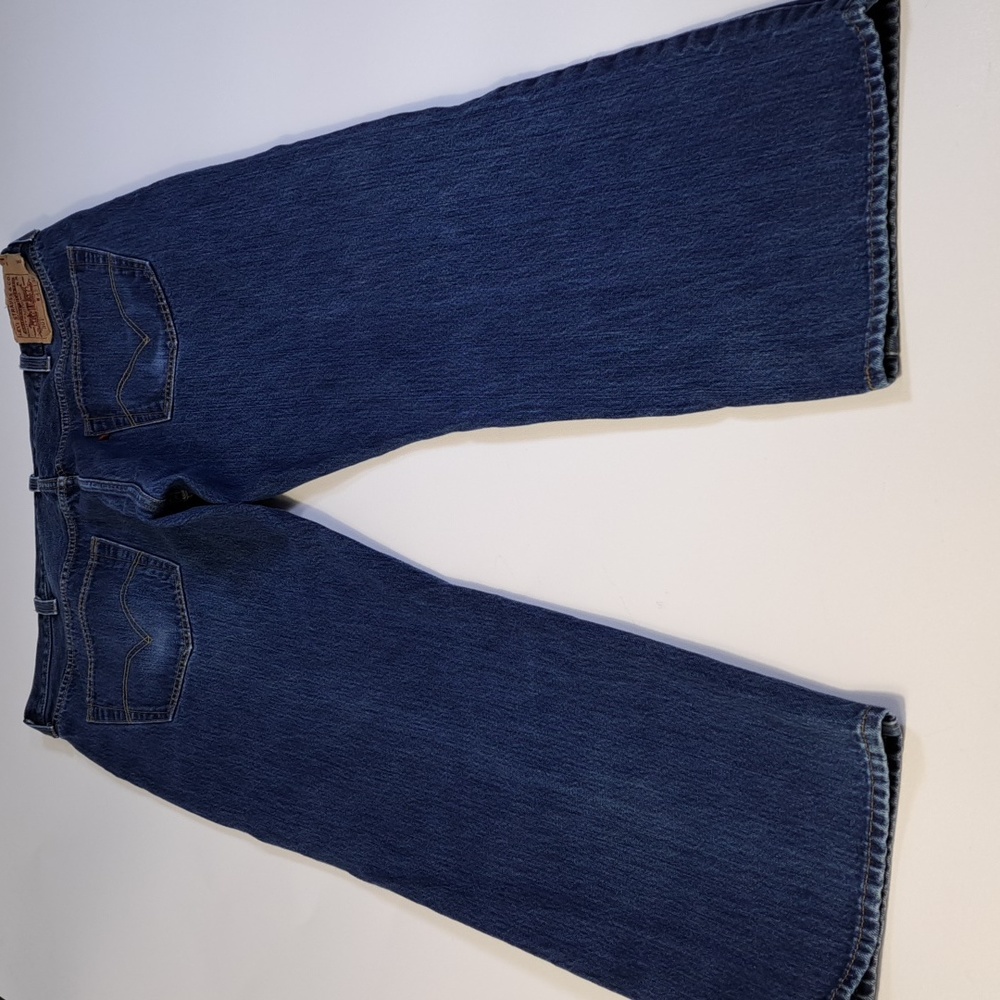 Levi's 501 Straight Leg Button Fly Blue Jeans Men's Size W41 L30 - Picture 12 of 16